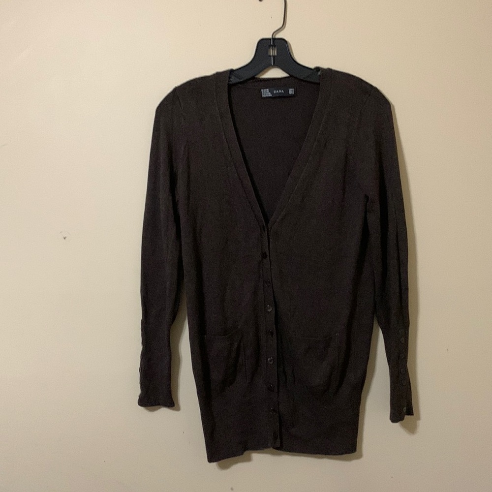 Brown Cardigan Sweater